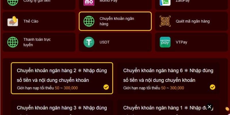 Hướng dẫn chi tiết các bước nạp vào hệ thống nhà cái HELLO88